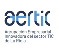 Logo de AERTIC Asociación de Empresas Riojanas TIC colaborador de Pablo Gómez Romero